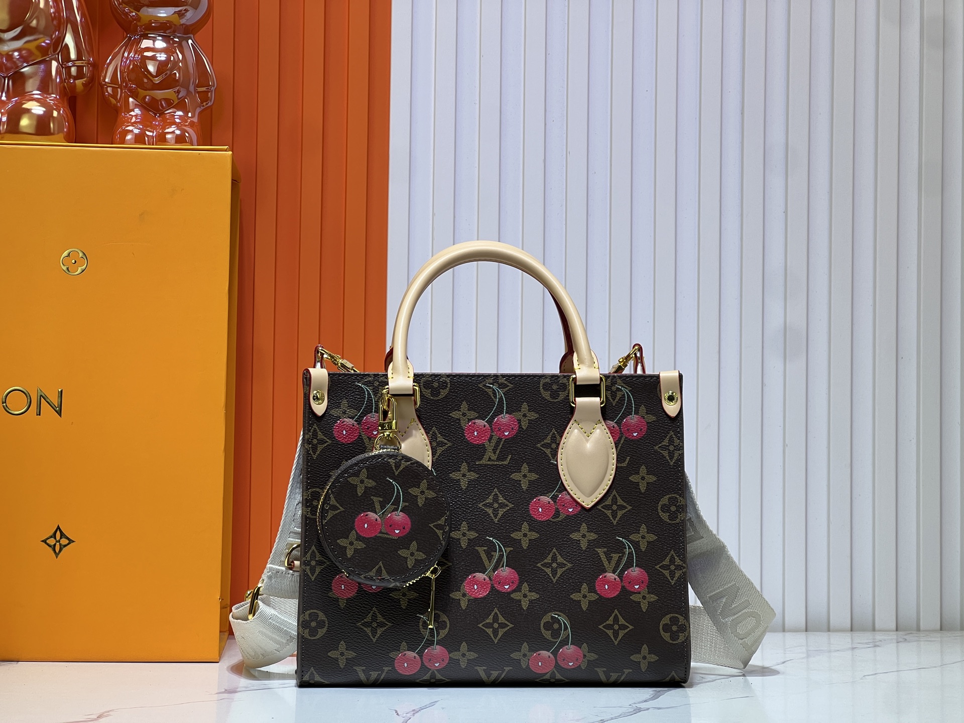 2色 25cm PM ルイヴィトン オンザゴー LV Onthego M45659 M46373 Damier Azur  スーパーコピー バッグ 代引き後払い可能国内発送